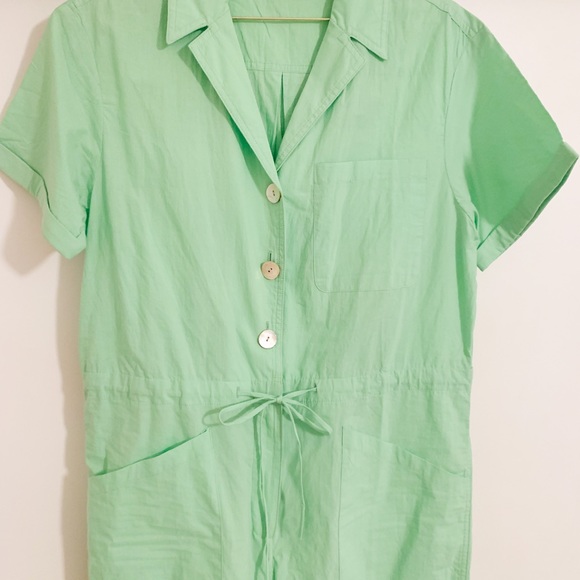 NEW Rachel Antonoff Mint Green Jumpsuit Sz L - Picture 3 of 5